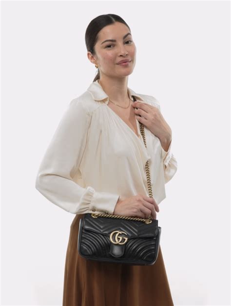 gucci marmont measurement|gucci marmont bag small size.